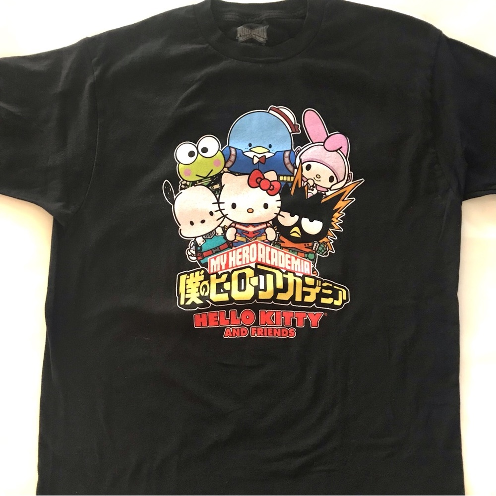Hello Kitty and Friends My Hero Academia T-shirt Size large